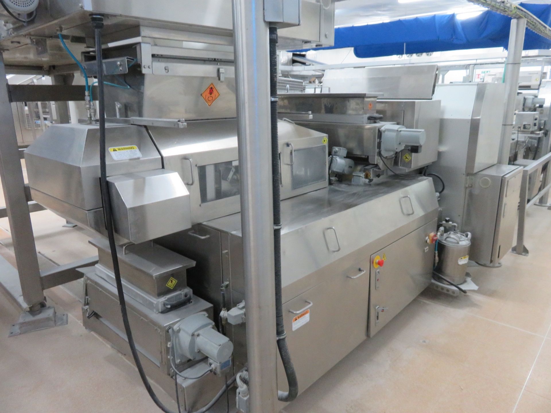 Complete Rheon sheet making line/Fat Pump/Stretcher/Compact sheet maker / VX602 900mm belt LO£1500 - Image 5 of 25