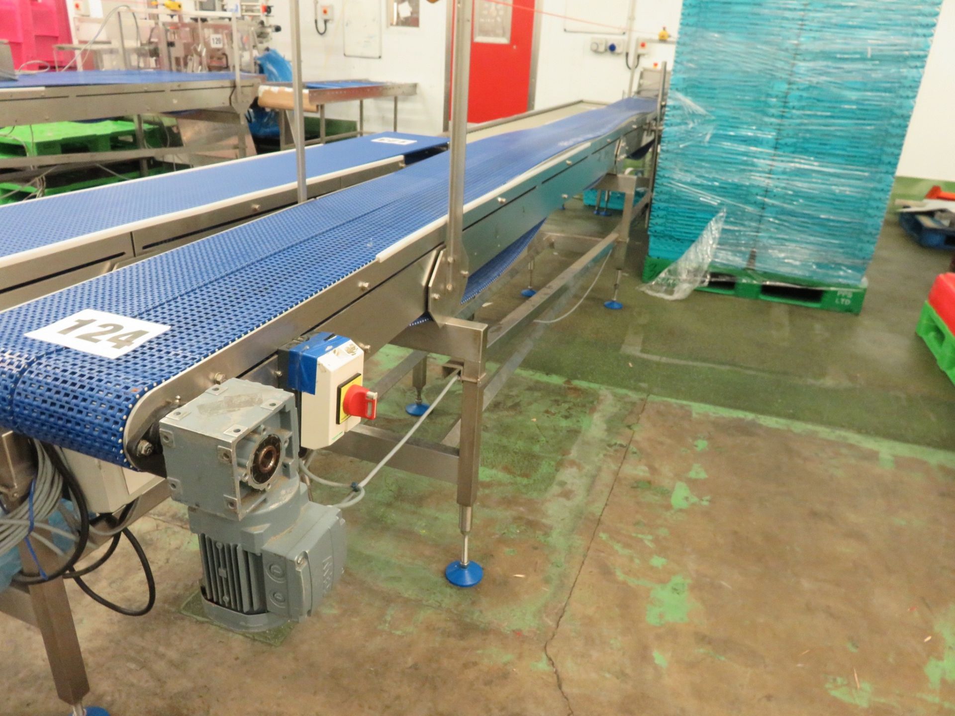 Conveyor Twin Track with safety, S/s control panel. Each lane approx. Lift out £80 - Image 2 of 2