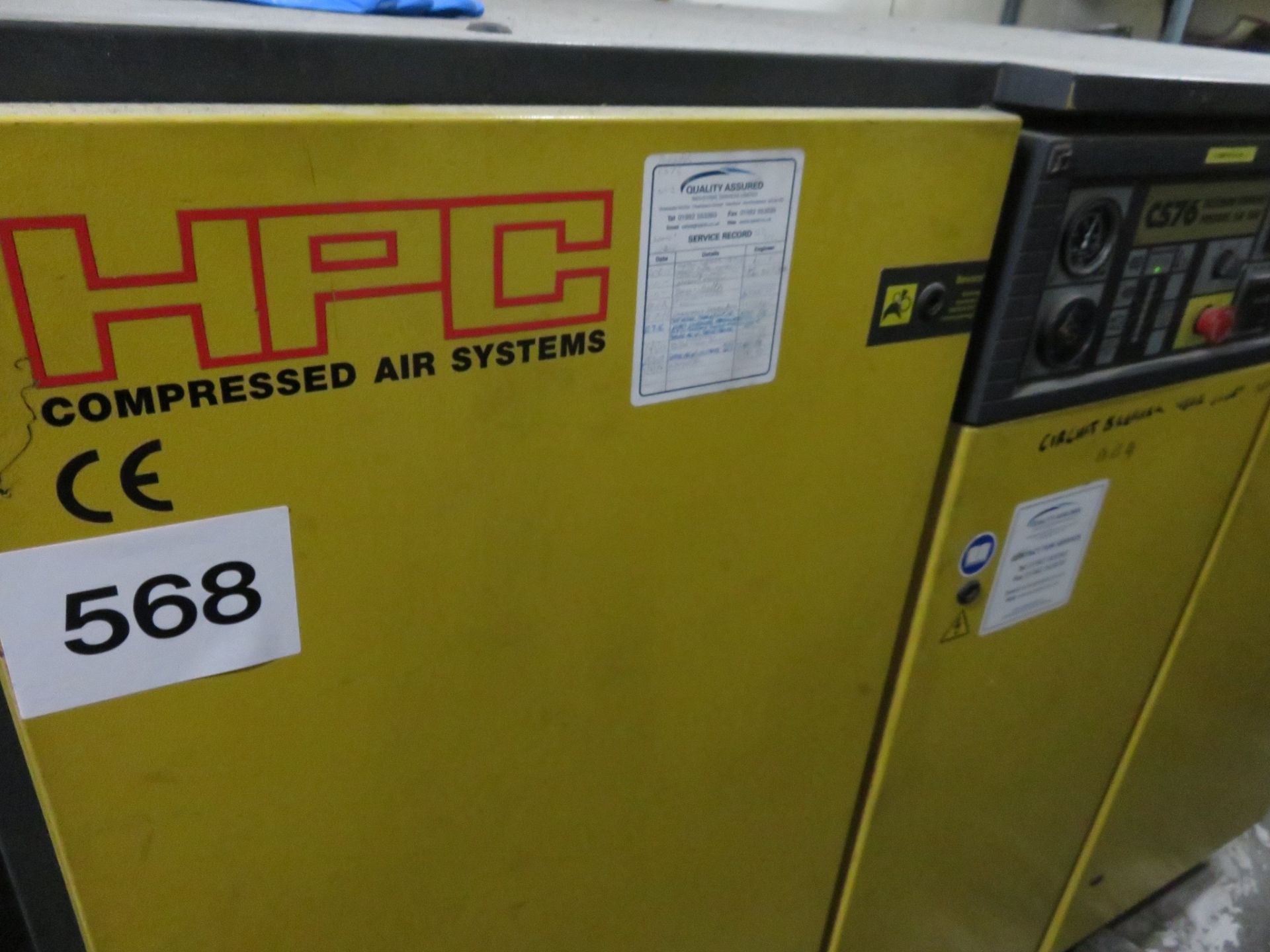 HPC Compress Air System model CS76. lift out charge £190