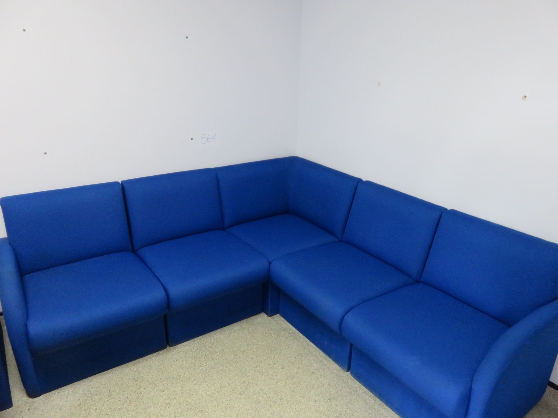 1 x blue settee. Lift Out £10