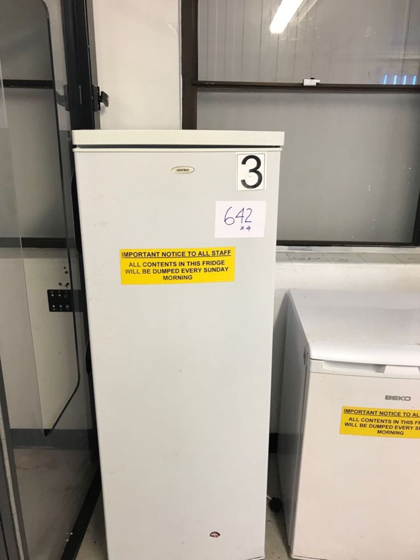 4 x Fridges. Lift out charge £15 - Image 2 of 2