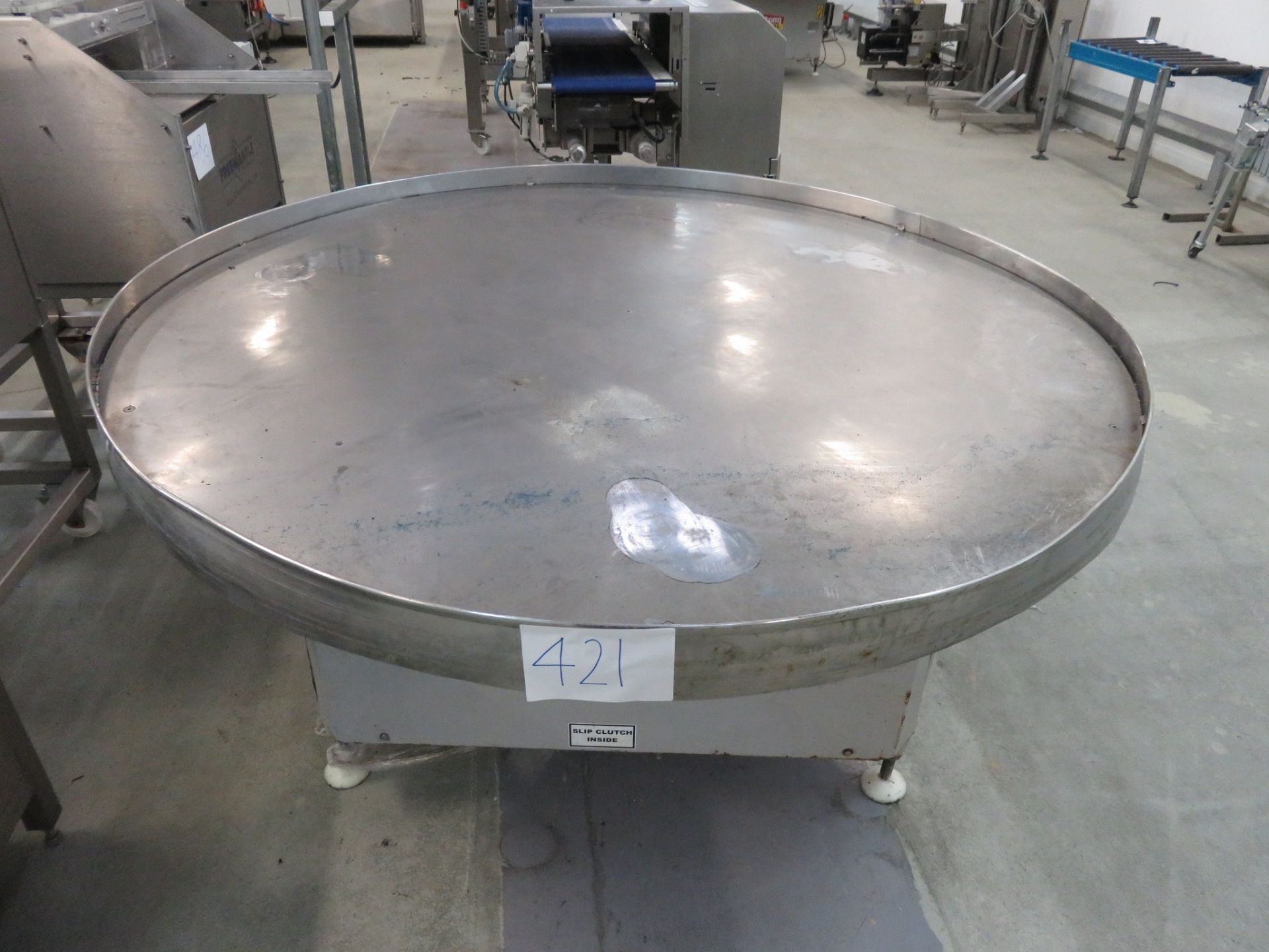Tong Peal Lazy Susan S/s top. Approx 1500mm diameter. Lift out charge £30 - Image 2 of 2