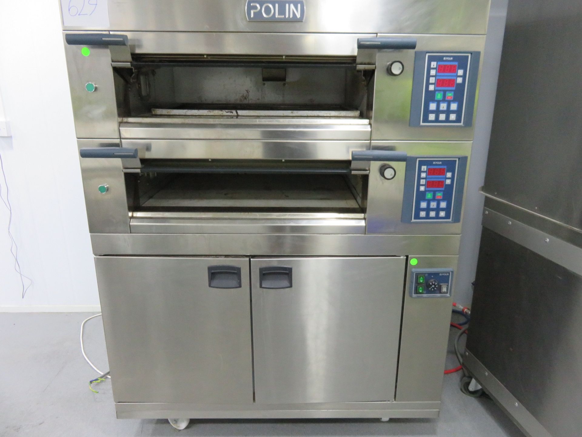 Test Kitchen Stonebake Polin 2 Deck Oven. Complete with steam. 2010 Cams. Lift out charge £60