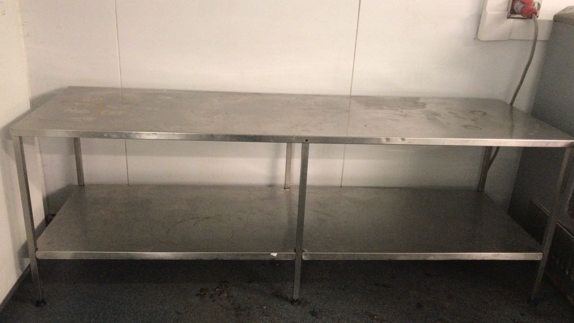 S/s table 2.1m x 700mm wide