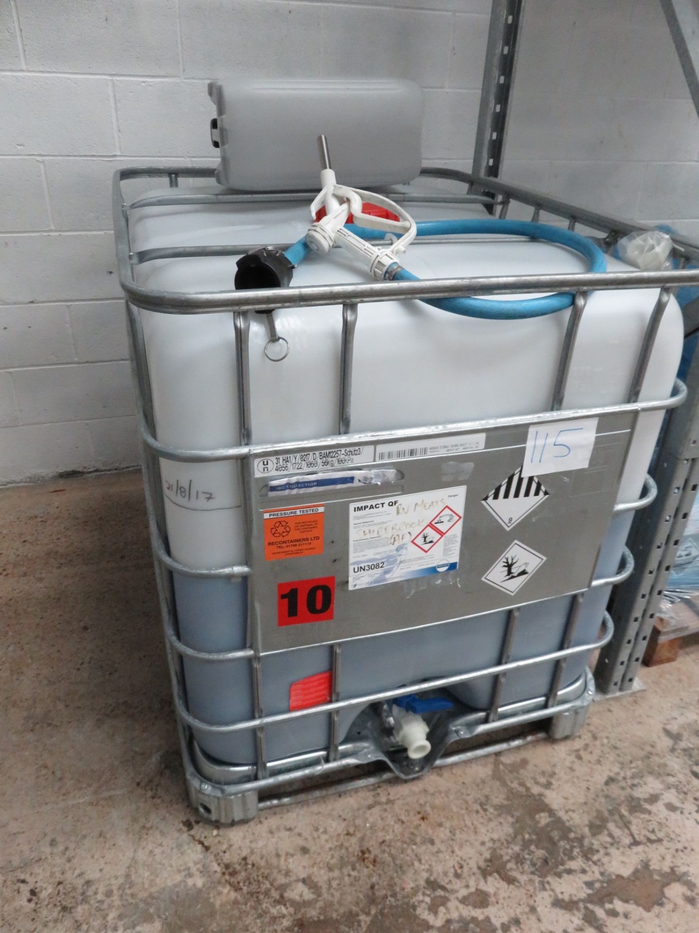 Impact QFIBC with Approx. 600 Litre. Lift Out £15