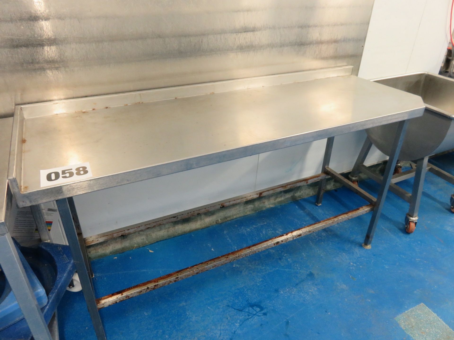 S/s Table 600 x 1800mm. LO £10