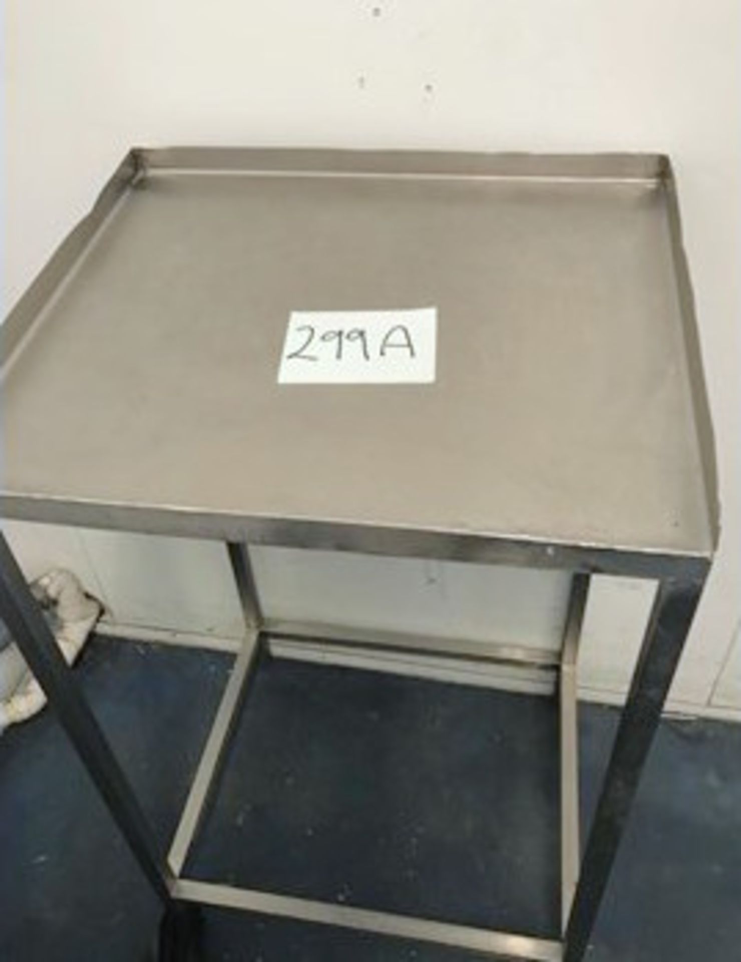1 x s/s Bench 1200 x 300mm wide & 1 x s/s Lecture 600 x 600mm. LO £5 - Image 2 of 2