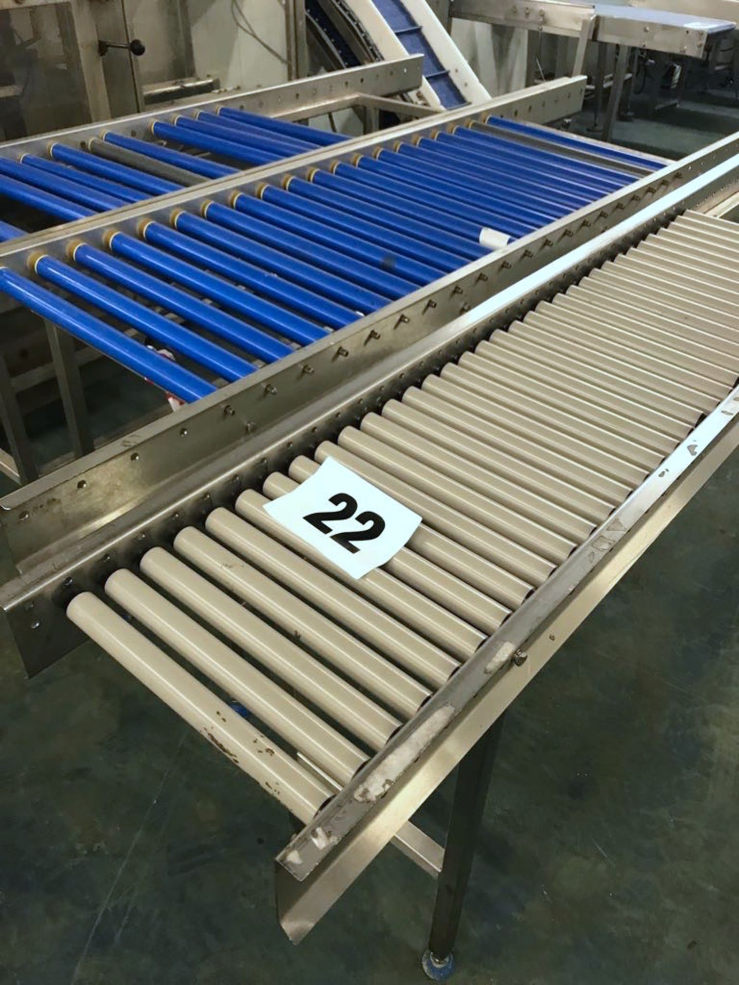 Roller Conveyors: 1 x 3500 x 320 wide; 2 x 2300 x 550mm wide; 1 x 1000 x300mm wide. LO £30 - Image 2 of 3