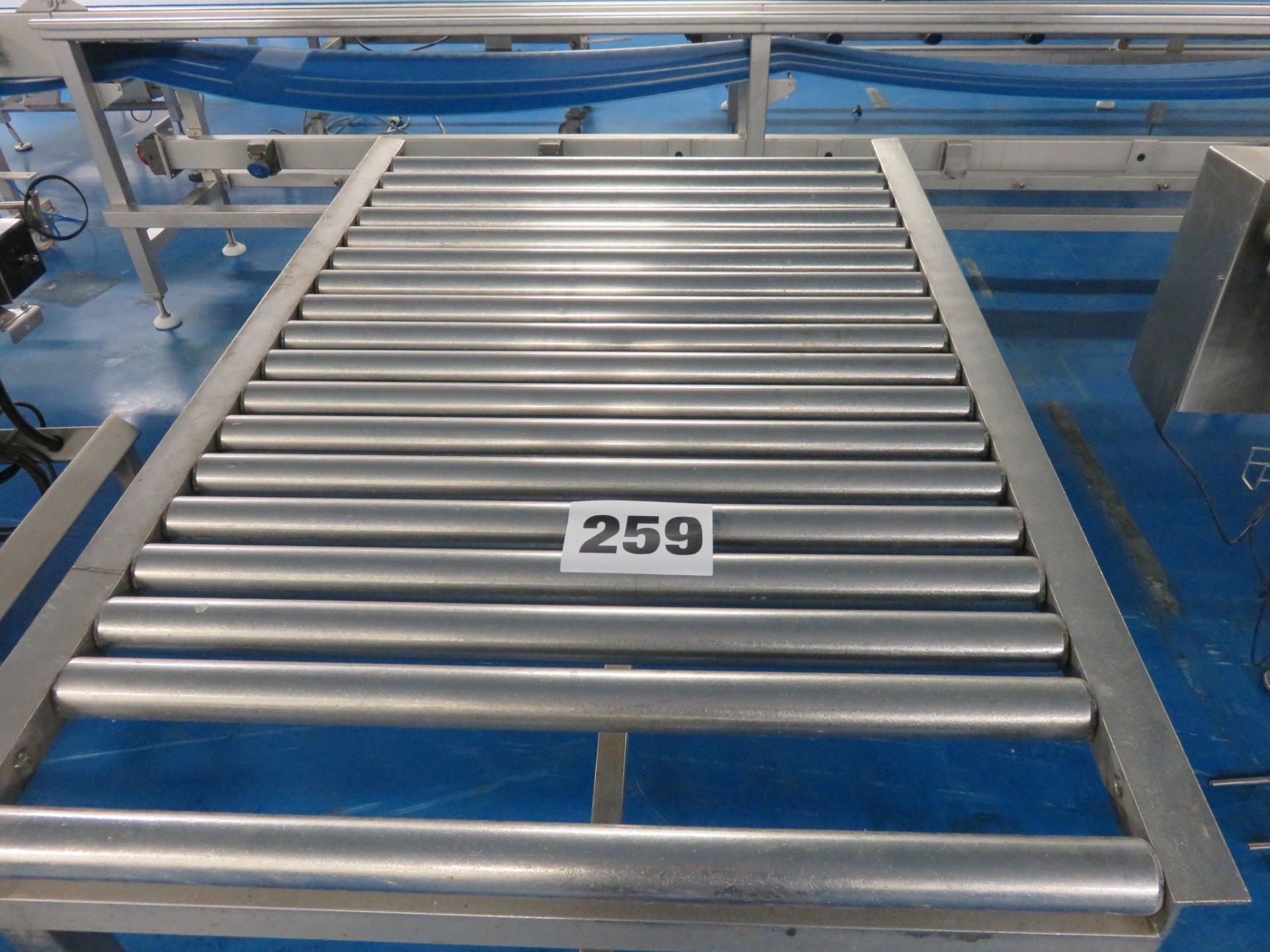 S/s Roller Conveyor approx. 950mm wide x 1400mm long. LO £20 - Image 2 of 2