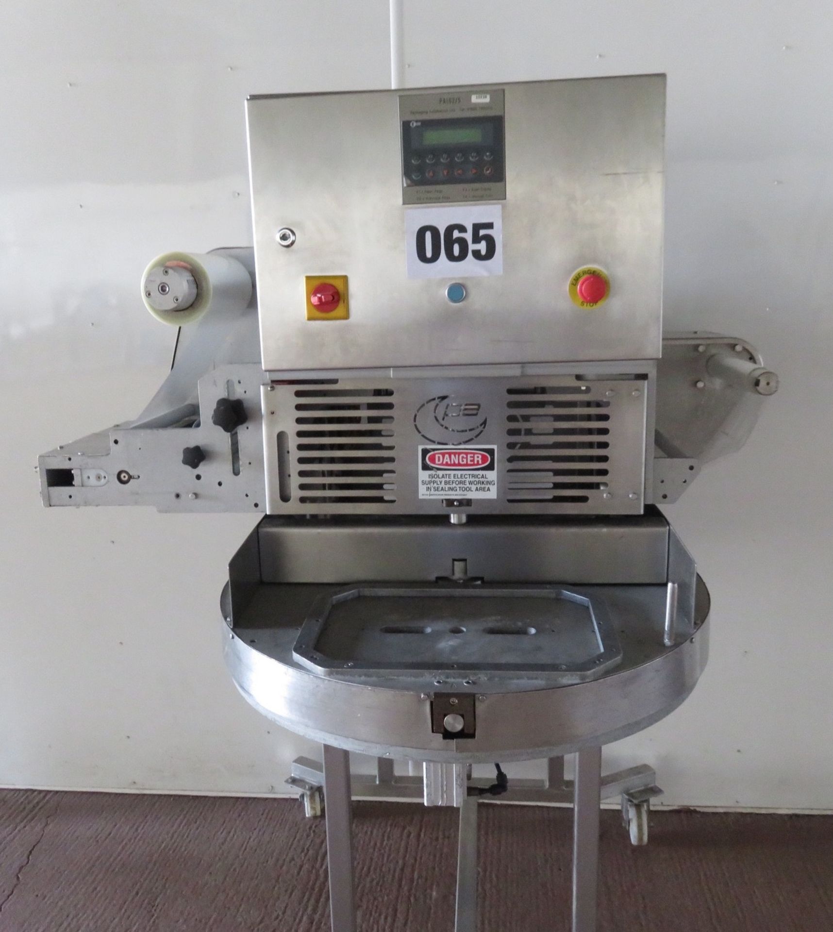 1 x PA Automation model 185/5 rotary tray sealer, back up, spare machine location workshop. LO£20 - Image 3 of 13