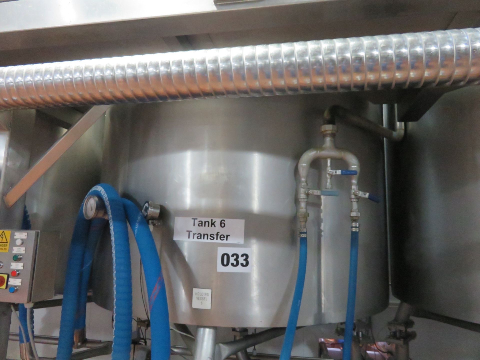 Guisti S/s Holding Tank 3,000 litre, with Glycol,on load cells. Lift Out £150 - Image 3 of 4
