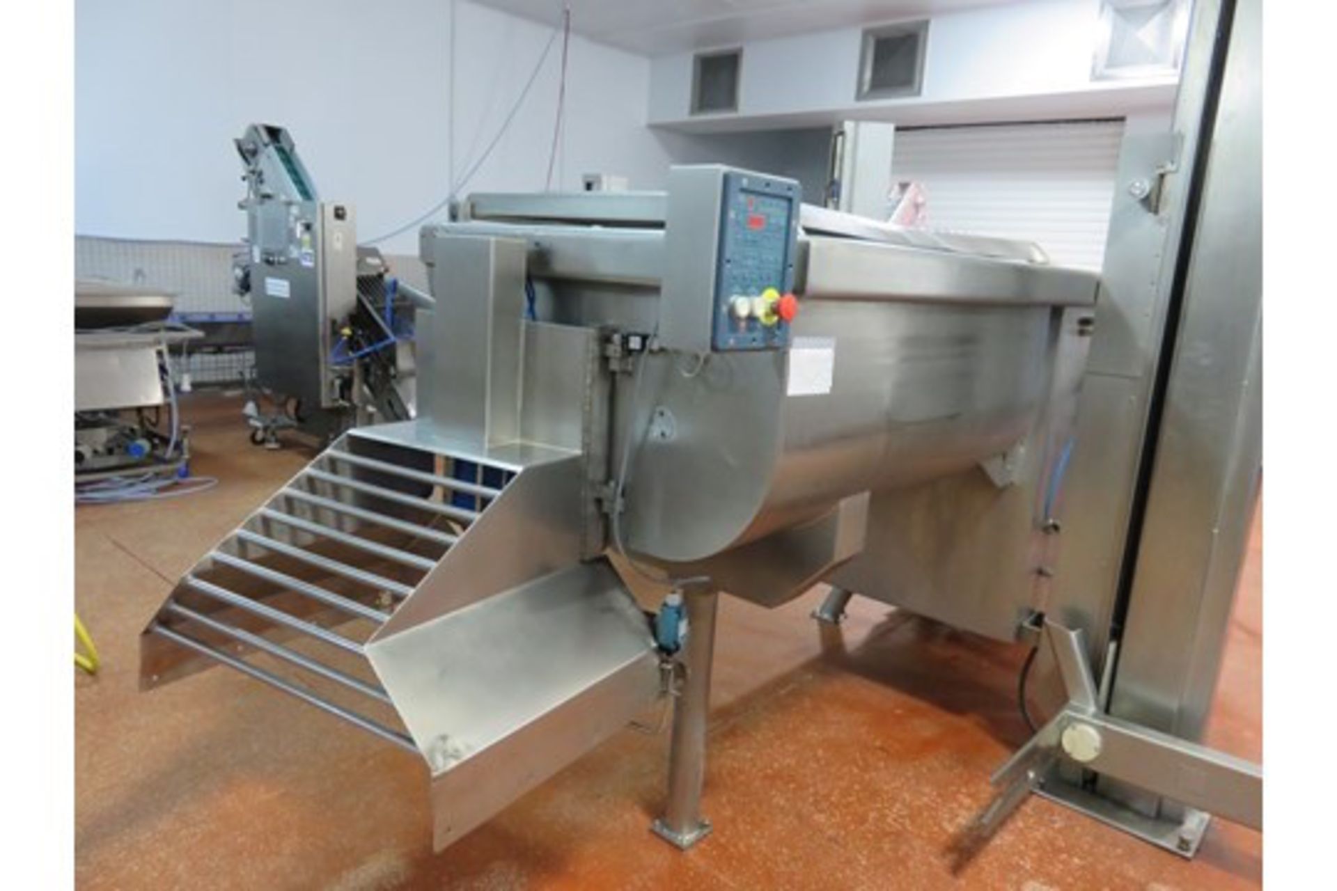 Risco 750 litre Twin Shaft Mixer S/s Full process controls. Lift Out £100 - Bild 2 aus 6