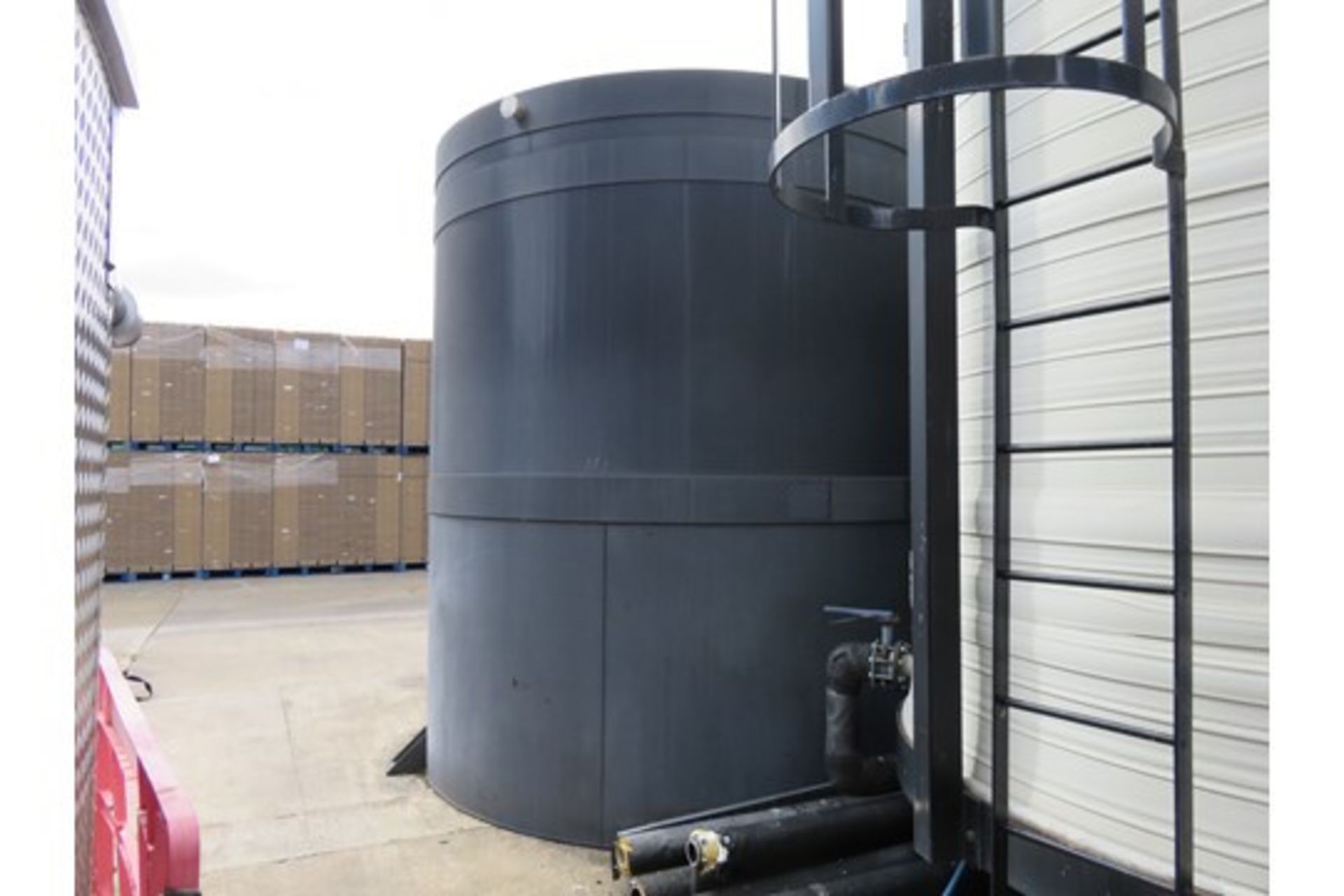 Tank 22,000 litre black plastic. Lift out £600