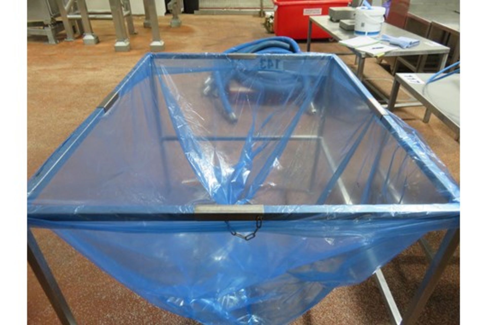 S/s bin liner Holders 1200mm x 1300mm x 960mm high. Lift Out £20