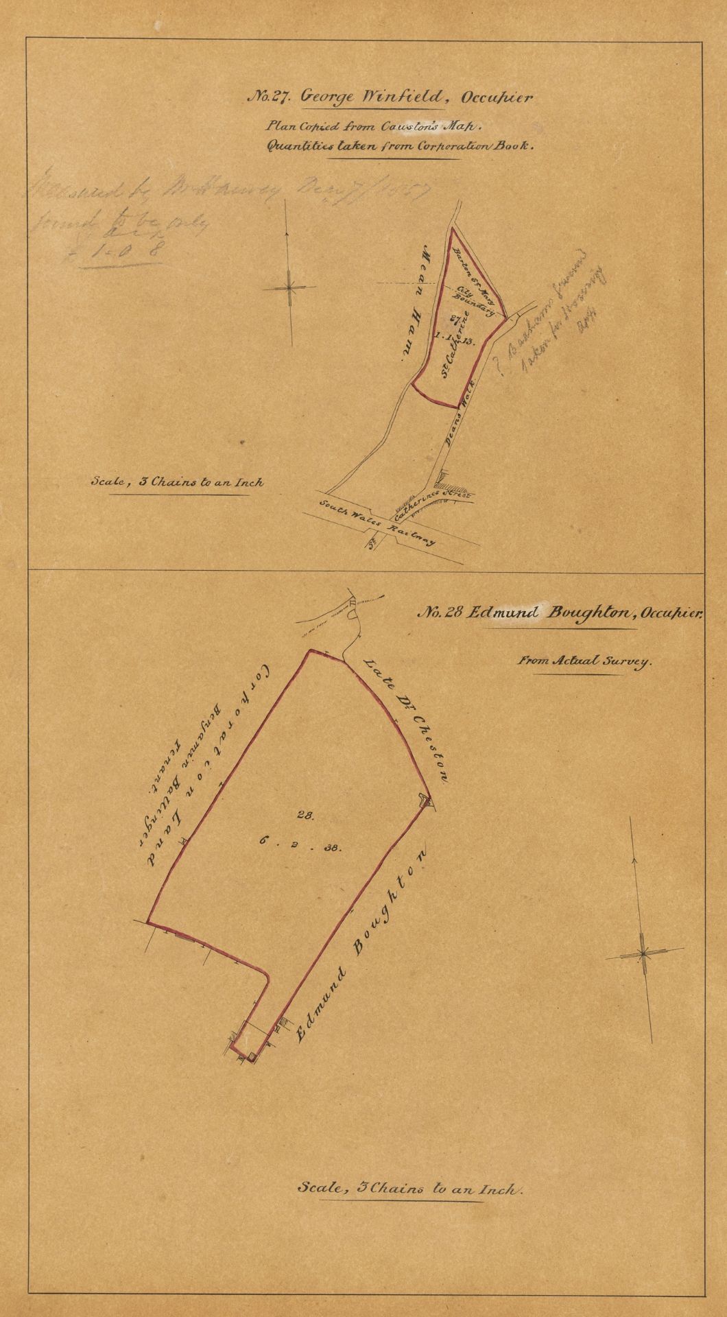 Gloucestershire Survey.- Clutton's Estate Agents, of 9 Whitehall Place) Survey and Valuation of a …