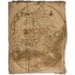 Britain.- Needlework map.- Payne (Sarah) England and Wales, 1819.