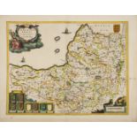 Somerset.- Blaeu (Joan) Somerset Tensis Comitatus Somersetshire, [circa 1660]; and then others …