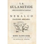 Ercolani Giuseppe Maria. La Sulamitide boschereccia sagra di Neralco pastore Arcade. Roma: presso …
