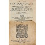 Cucchi Marco Antonio. Institutionum Maiorum, seu Pandectarum iuris canonici Pentatheucus primus... …