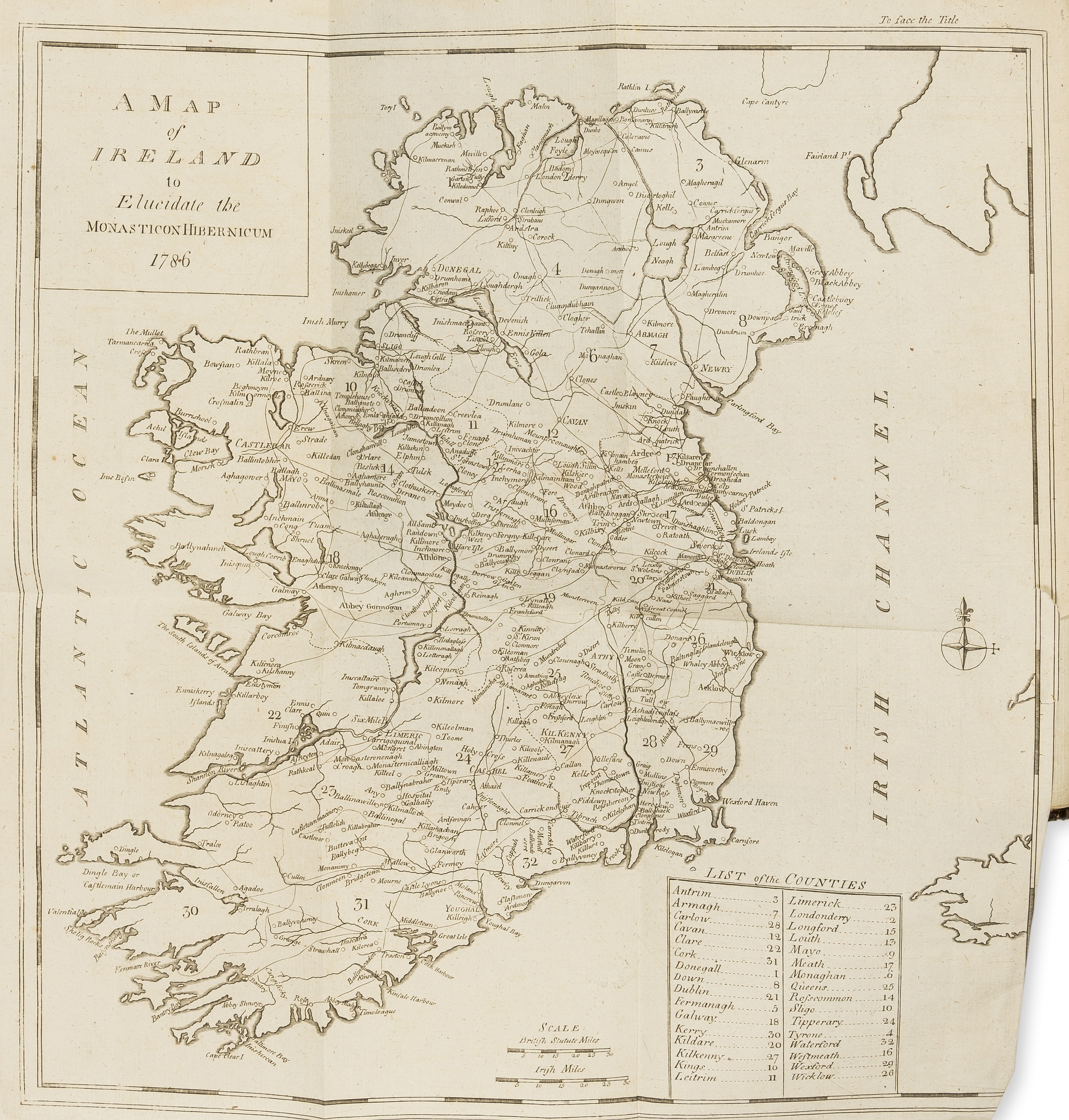 Ireland.- Archdall (Mervyn) Monasticon Hibernicum, 1786 § Musgrave (Sir Richard) Memoirs of the …