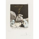 Salvador Dali (1904-1989) Plate 34 (From Les Caprices de Goya de Dali) (M & L 881; Field 77-3-48)