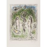 Marc Chagall (1887-1985) Adam, Eve and the Serpent (Mourlot 914)