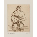 Henry Moore (1896-1986) Mother and Child (Cramer 701)