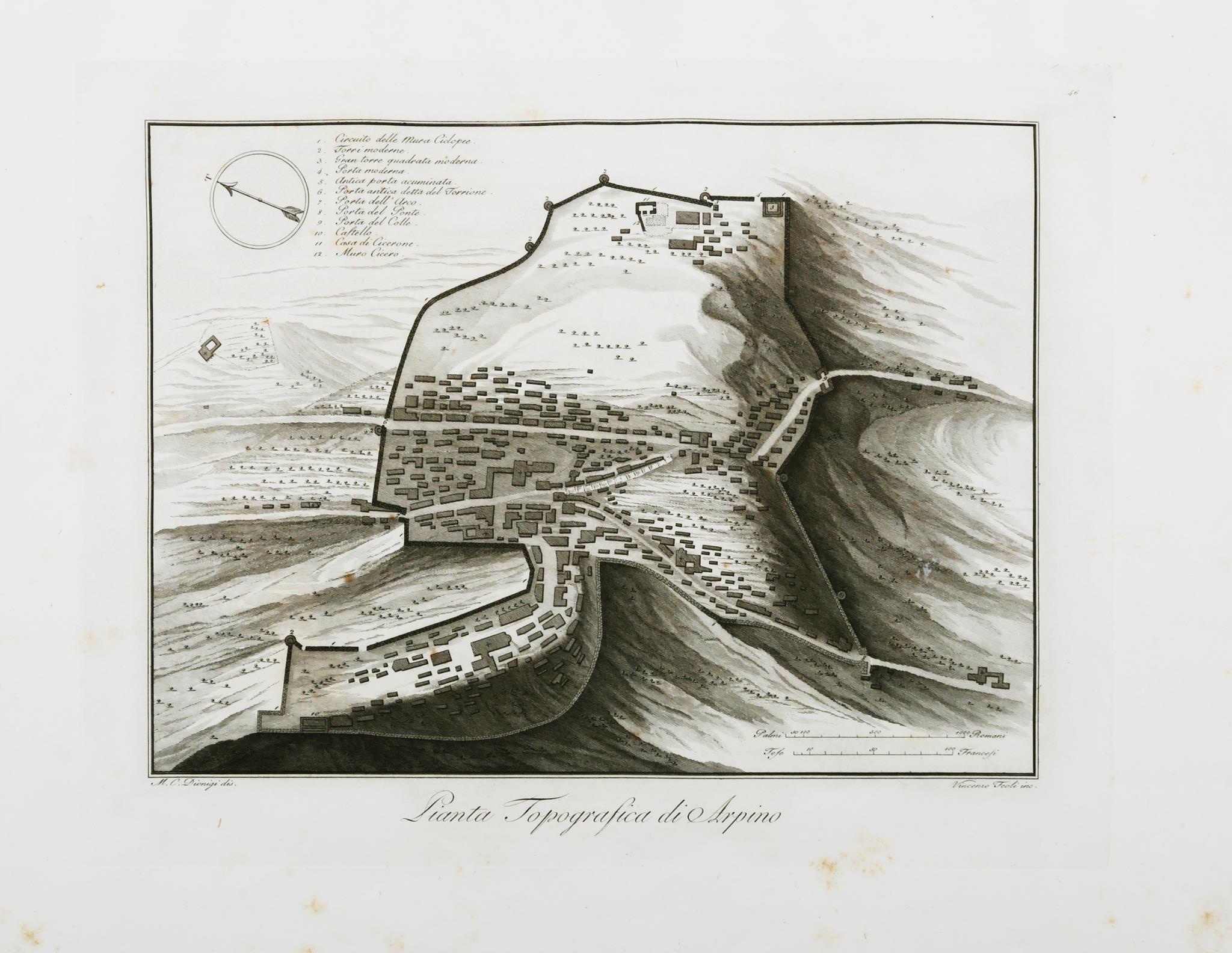 Dionigi Marianna. Viaggi in alcune città del Lazio che diconsi fondate dal Re Saturno. Roma: 1809. … - Image 2 of 6