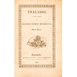 Manzoni Alessandro. Tragedie... Bruxelles: Società Meline, Cans. E Compagni, 1937.