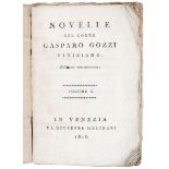 Gozzi Gasparo. Novelle... Volume I. Edizione correttissima. Venezia: da Giuseppe Molinari, 1813.