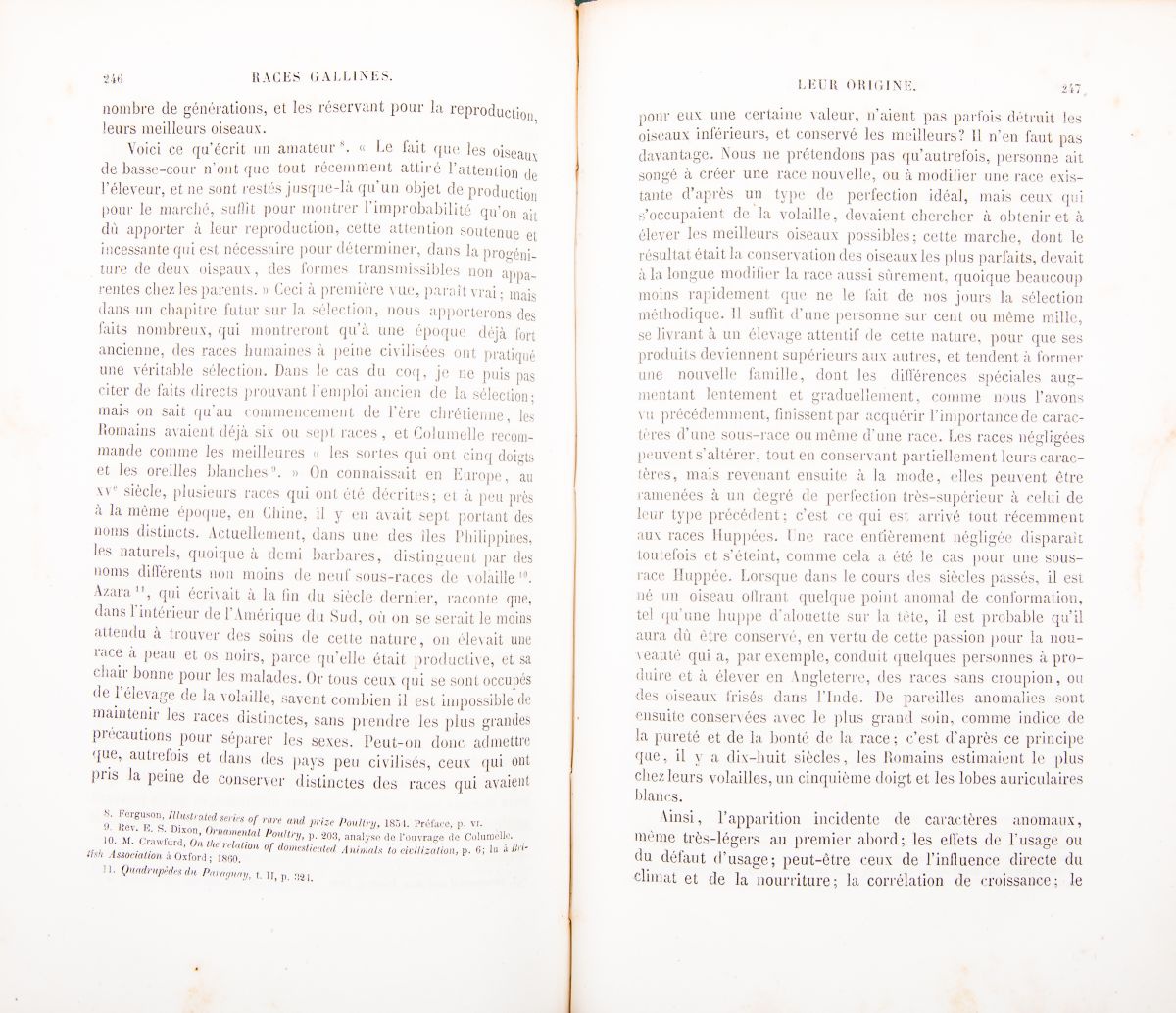 Darwin Charles. De la variation des animaux et des plantes sous l'action de la domestication... … - Image 3 of 5