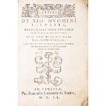 Ruscelli Girolamo - Atanagi Dionigi. Lettere di XIII Huomini illustri, nelle quali sono due libri …