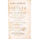 Levesque de Burigny Jean. Storia generale di Sicilia... tradotta dal francese, illustrata con …