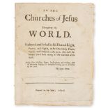 Quakers.- Penn (William) To the Churches of Jesus throughout the World, first edition, 1677.