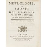 Metrology.- Paucton (Alexis Jean Pierre) Métrologie, ou Traité des Mesures, Poids et Monnoies des …