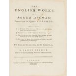 Johnson (Samuel).- Ascham (Roger) The English Works, first edition, for R. & J. Dodsley, 1761.