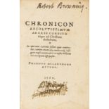 Robert Browning's copy.- Melanchthon (Philipp) Chronicon absolutissimum ab orbe condito usque ad …