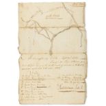 Virginia Map.- , 906 acres... Mecklinbugg County... Survey'd for Roger Atkinson..., …