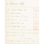 18th century commonplace book.- Wills (Sarah, ?merchant's daughter) Commonplace book of exercises …