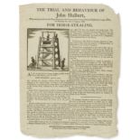 Horse-Stealing.- The Trial and Behaviour of John Hulbert, Who was executed on the Drop, erected in …