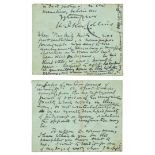 Collins (Wilkie) Autograph Letter signed to M.D. Macleod, 1882, relating to his novel Poor Miss …