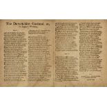 Broadside Ballad.- The Dorset Garland, or, The Beggar's Wedding, printed broadside ballad, [c. …