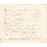 Certificate protecting against impressment in the Royal Navy.- Brunton (Nathan) Certificate, …