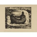 Henry Moore (1898-1986) Black Reclining Figure II (Cramer 379)