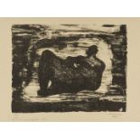 Henry Moore (1898-1986) Black Reclining Figure III (Cramer 380)