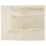 License to fell timber at Windsor.- Stanhope (Philip, second earl of Chesterfield, courtier and …