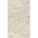 St. Paul's Cathedral.- Parris (Edmund Thomas, architect and painter) Autograph Letter signed to …