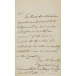 Lithotrity.- White (Anthony, surgeon, 1781-1849) Autograph Letter signed to the Secretary of the …