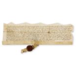 Suffolk.- Charter, grant by John Otelby of Chelmondiston to Thomas Brandiston of the said village …