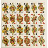 Solesio (Faustino, publisher) Twelve sheets of uncut playing cards, Genoa, [early 20th century], …